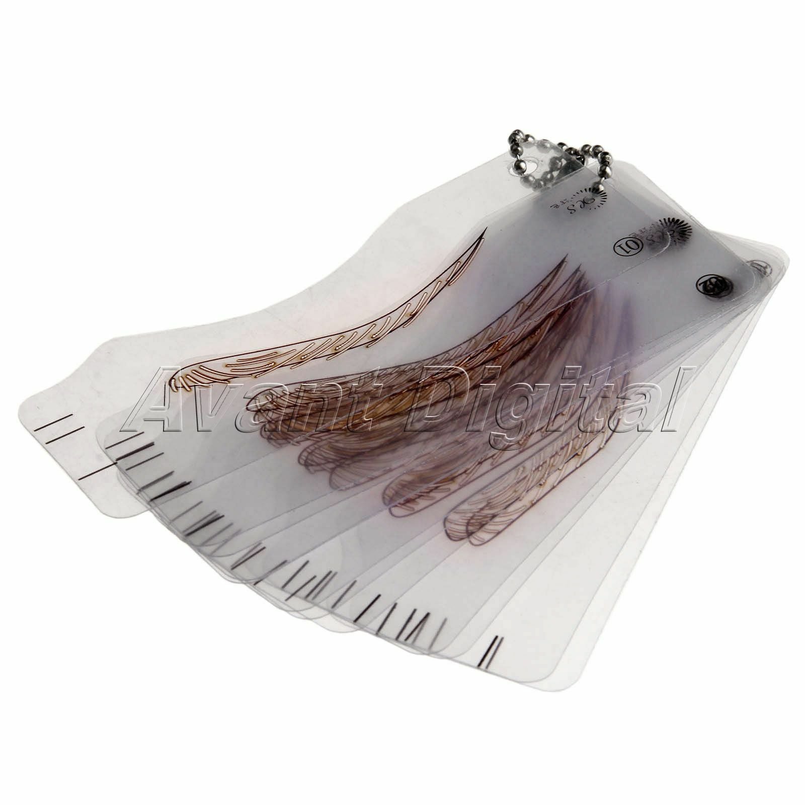 12pcs/Pack Eyebrow Stencil Permanent Makeup Plastic Template Women Beauty Supply