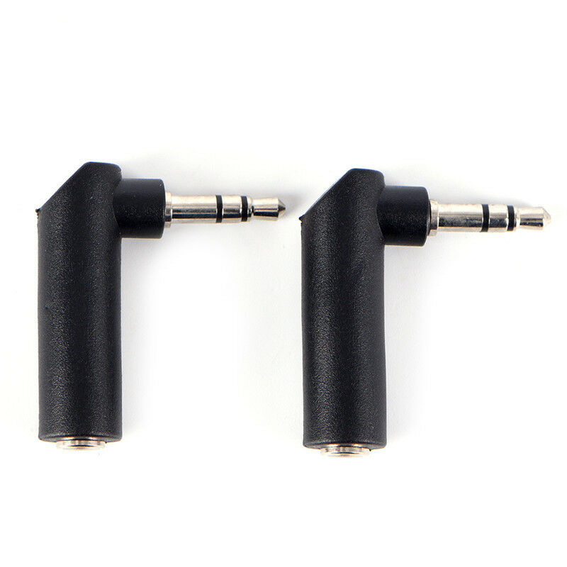 Right Angle 90Degree 3.5mm 3Pole Audio Stereo Male toFemaleExtensionAdapt.l8