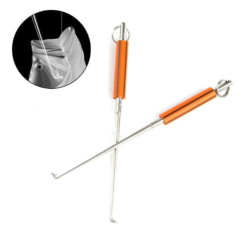 Stainless Safety Extractor Fishing Hook Detacher Remover Rapid Decoupling Dev KX