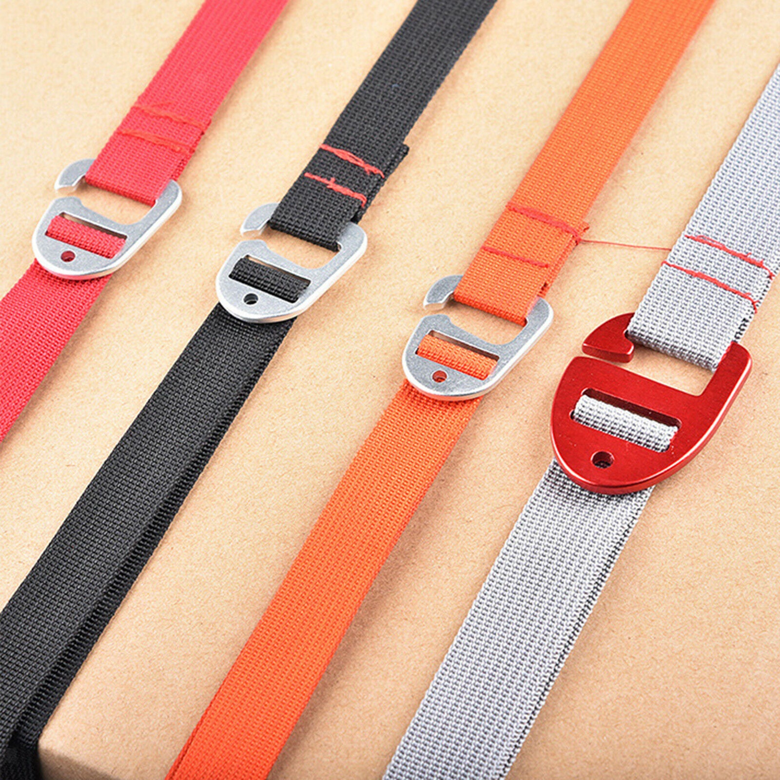 Duty Luggage Strap Suitcase Belt Flat Bungee Cord Lashing Straps 1.5m,Orange