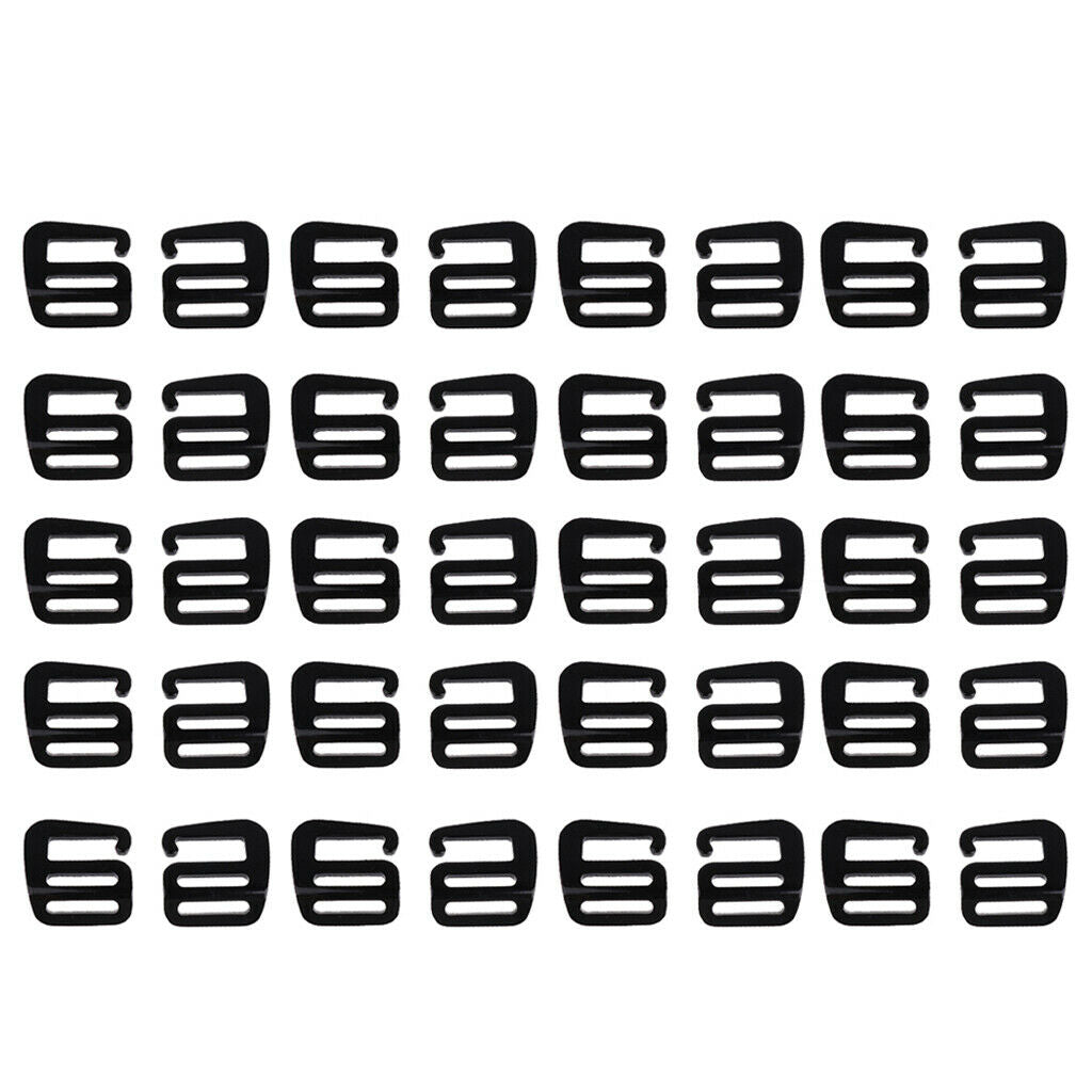 20Pairs Aluminum Alloy 1inch G Hook Webbing Buckle Clip for 25mm Backpack Belts