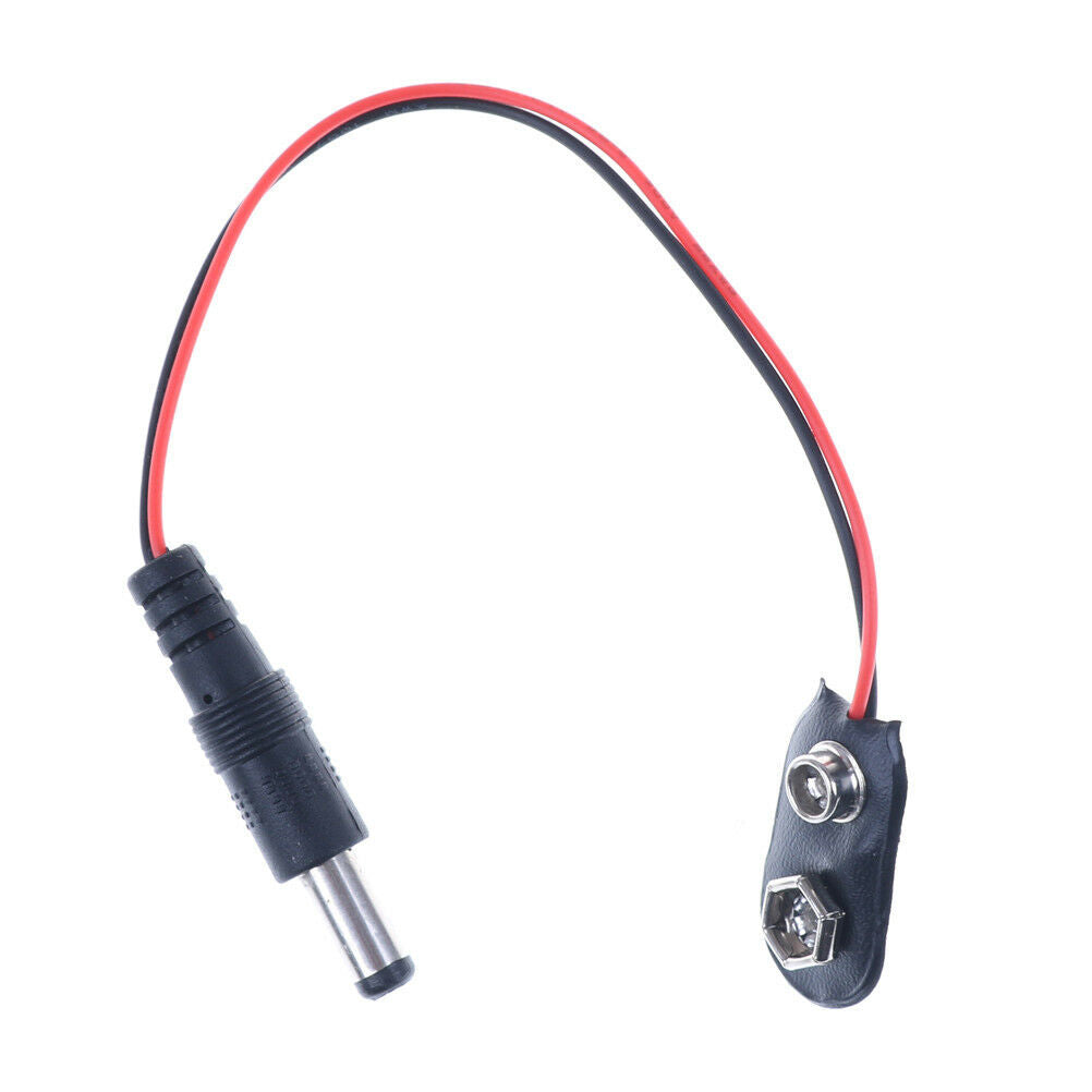 1x 9V DC Battery Power Cable Plug Clip barrel jack connector for Arduino D.l8