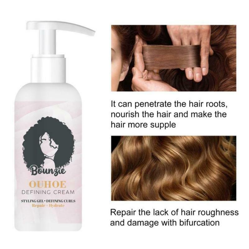 50ml Elastin Curl Enhancer Long-lasting Moisturizing Hair Styling Product Anti F