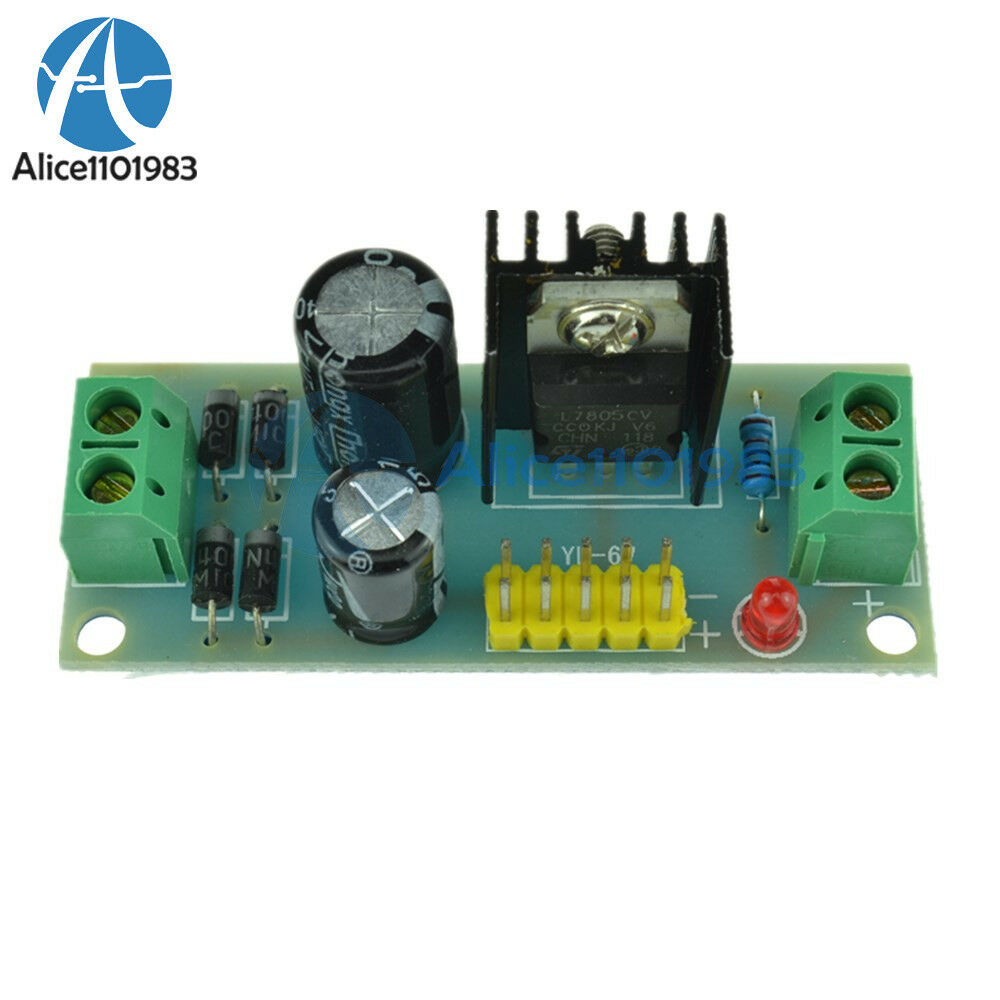 2PCS L7805 LM7805 Step-Down Converter 7.5V-35V to 5V Regulator Module