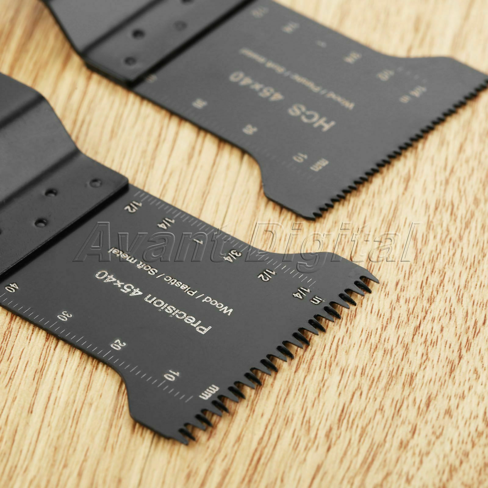 7x Oscillating Multi Tool HCS Precision E-cut Bi-metal Saw Blades Cutting Cutter