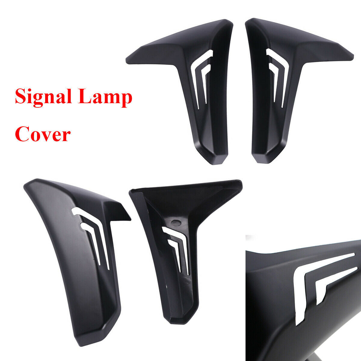 Matte Black Motorcycle Turn Signal Lamp Protector Flash Light Cover For TMAX 530