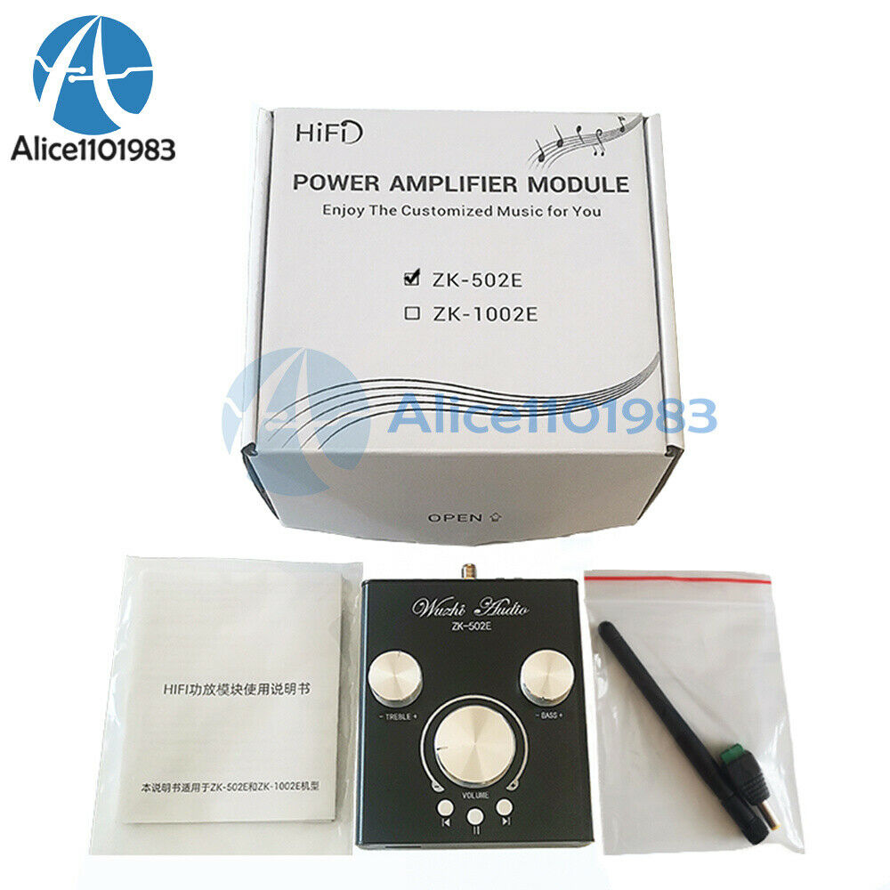 502E 50WX2 Audio Power Amplifier Bluetooth 5.0 Dual-channel Stereo TPA3116