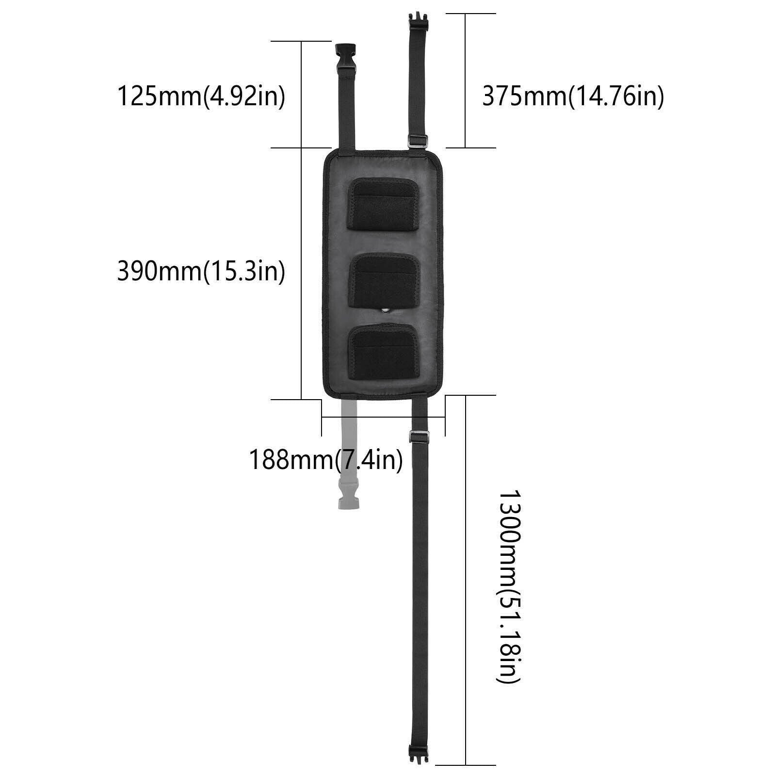 Portable Fishing Rod Holder for Car Backseat Carrier Bracket 3 Poles Storage