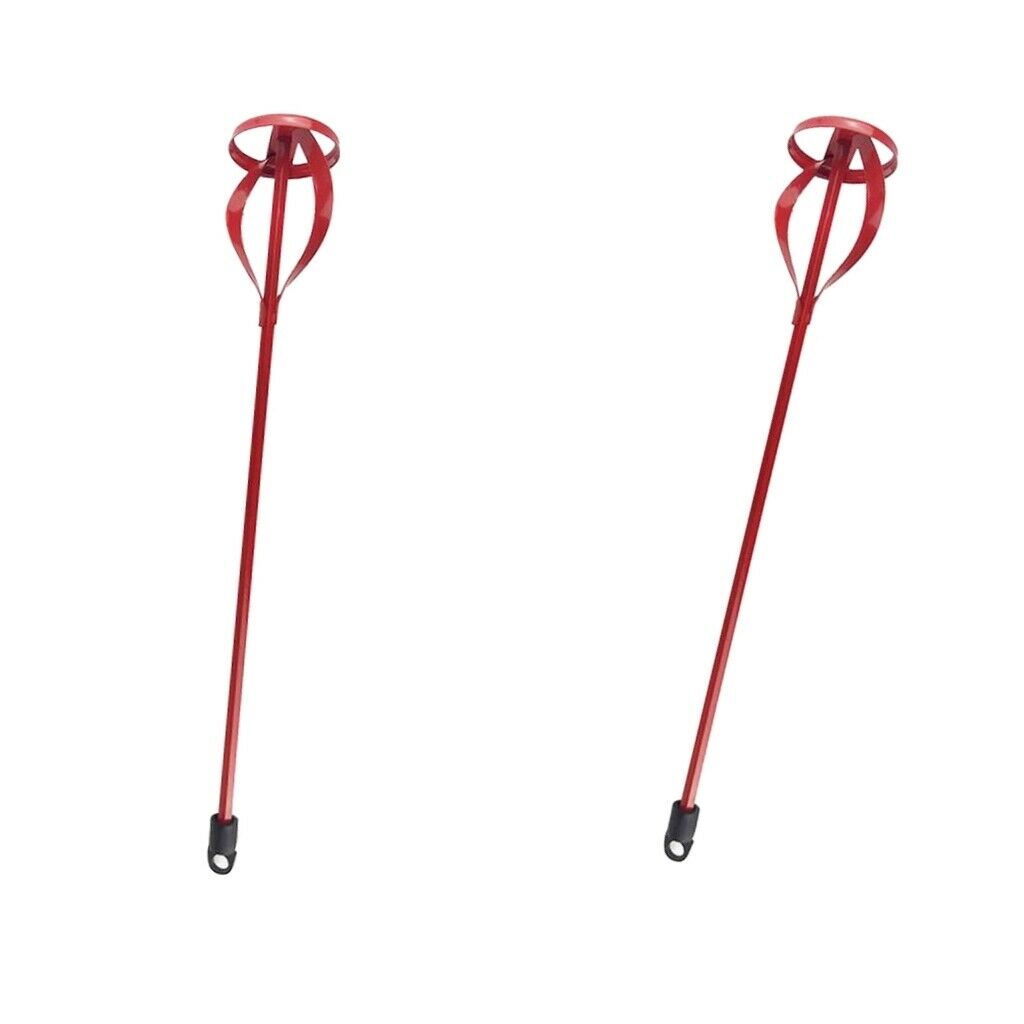 2Pcs Durable Iron Paint Mixer Stirrer Blending Stick for Mixing Paint Rubber