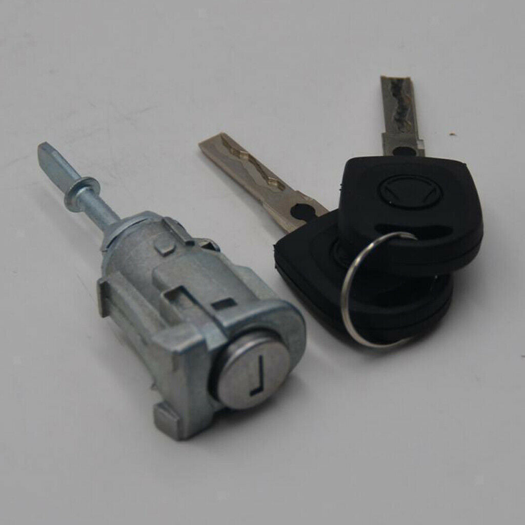 1U0837168E Car Door Lock Cylinder + 2 Keys Front Right for VW Golf MK4