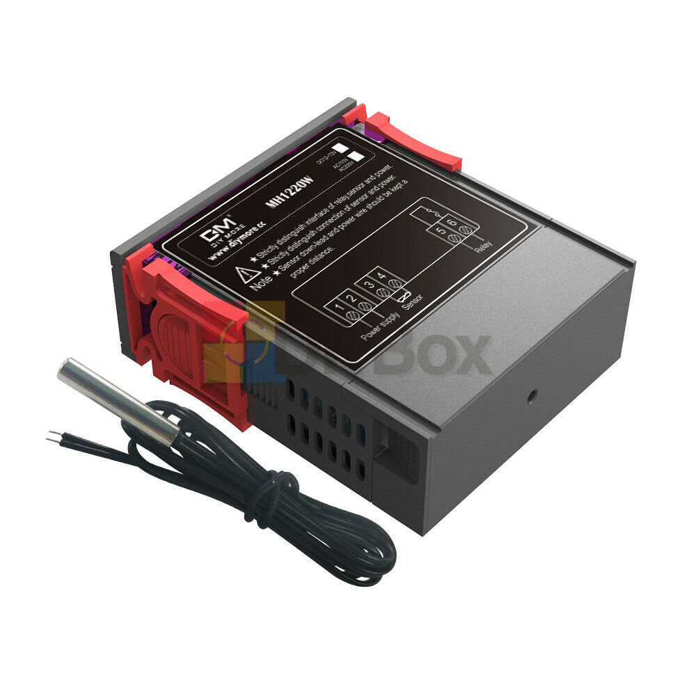 Digital AC 110-220V MH1220W Thermostat 10A Dual Display Temperature Controller