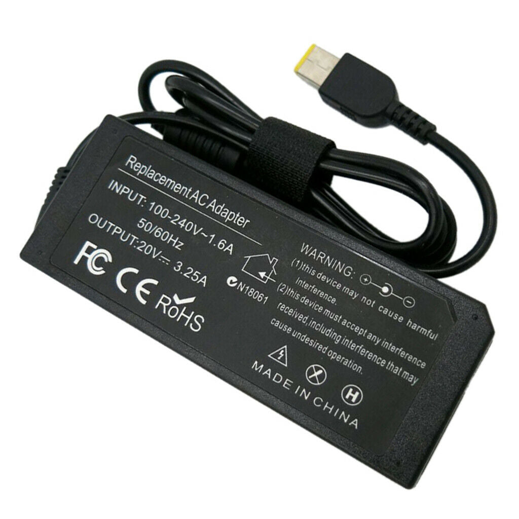 Laptop Power Adapter Cable AC 100-240V 1.6A Input DC 20V 3.25A 65W Output