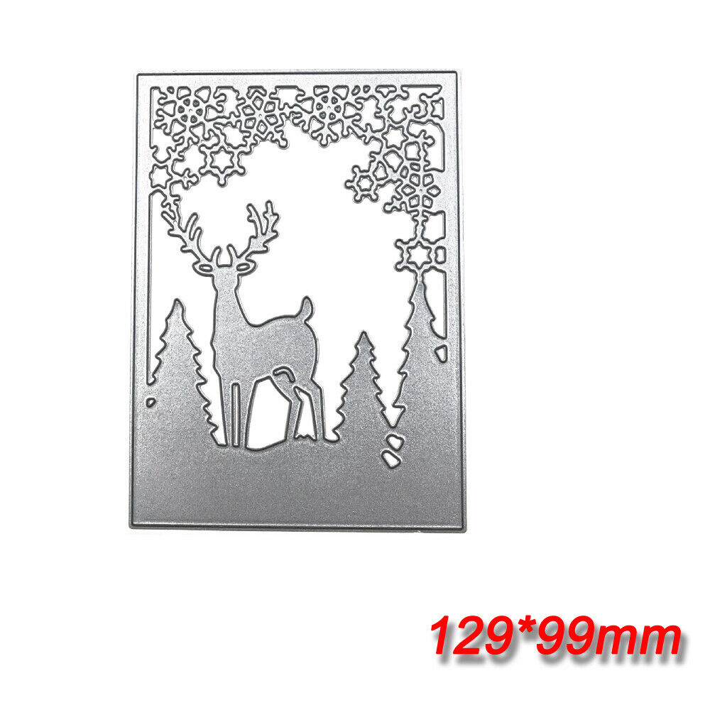 Christmas Tree Elk Snowflake Metal Cutting Die Stencil Scrapbook Embossing HOT