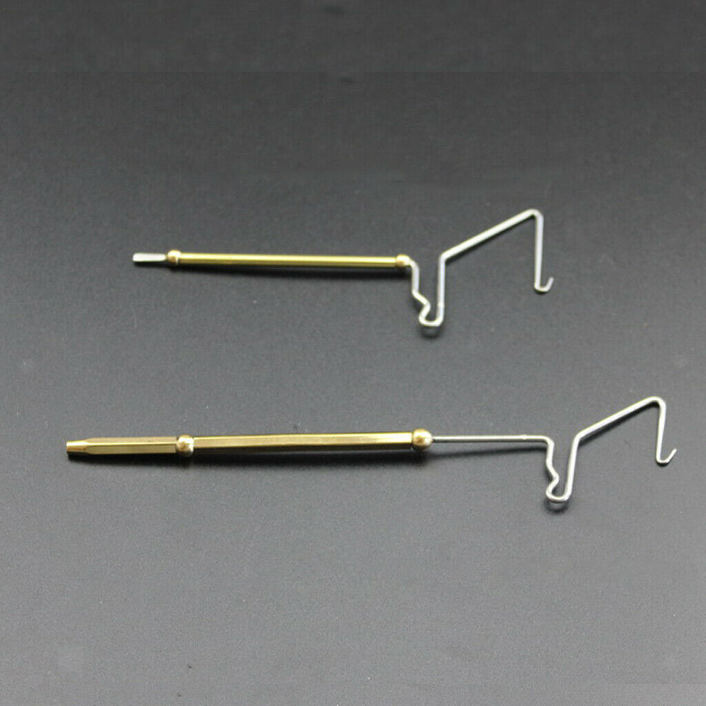 2x Whip Finishers Stainless Steel Brass Fly Fishing Tying Tool, S L
