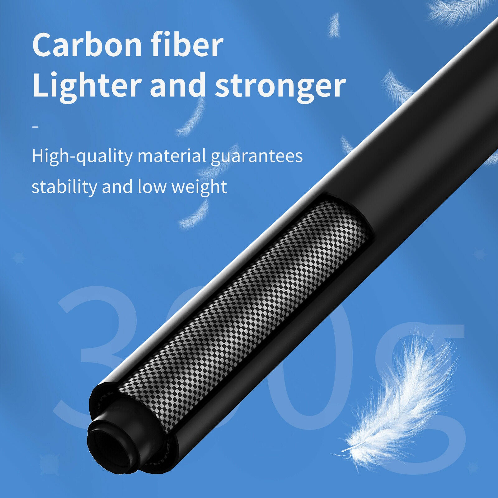 Extendable Carbon Fiber Monopod Handheld Selfie Stick Adjustable for GoPro