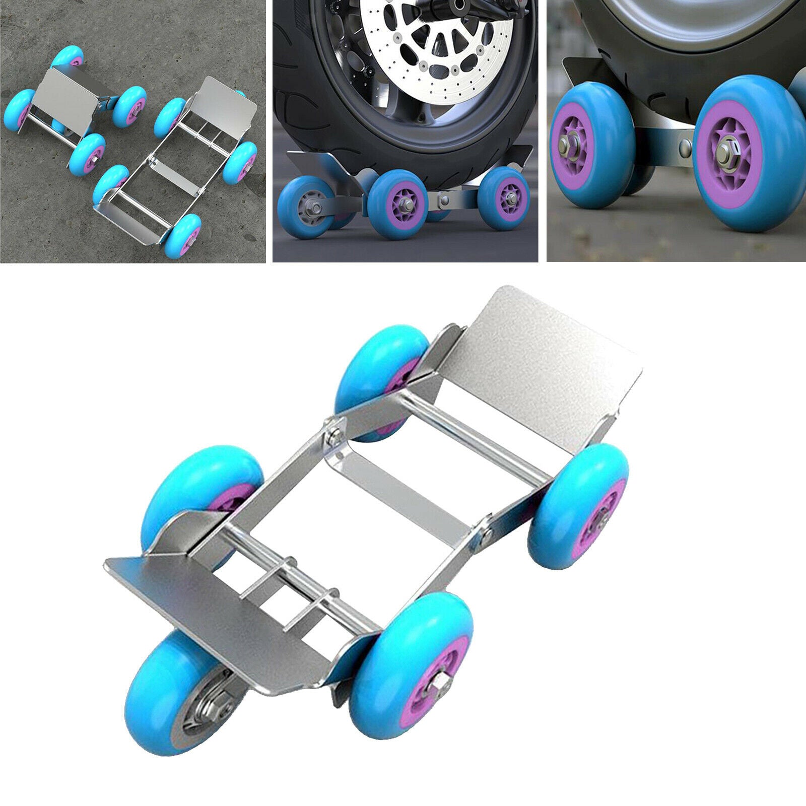 1pcs Motorcycle Flat Tire Booster Tire Burst Emergency Car Power Moving Trailer