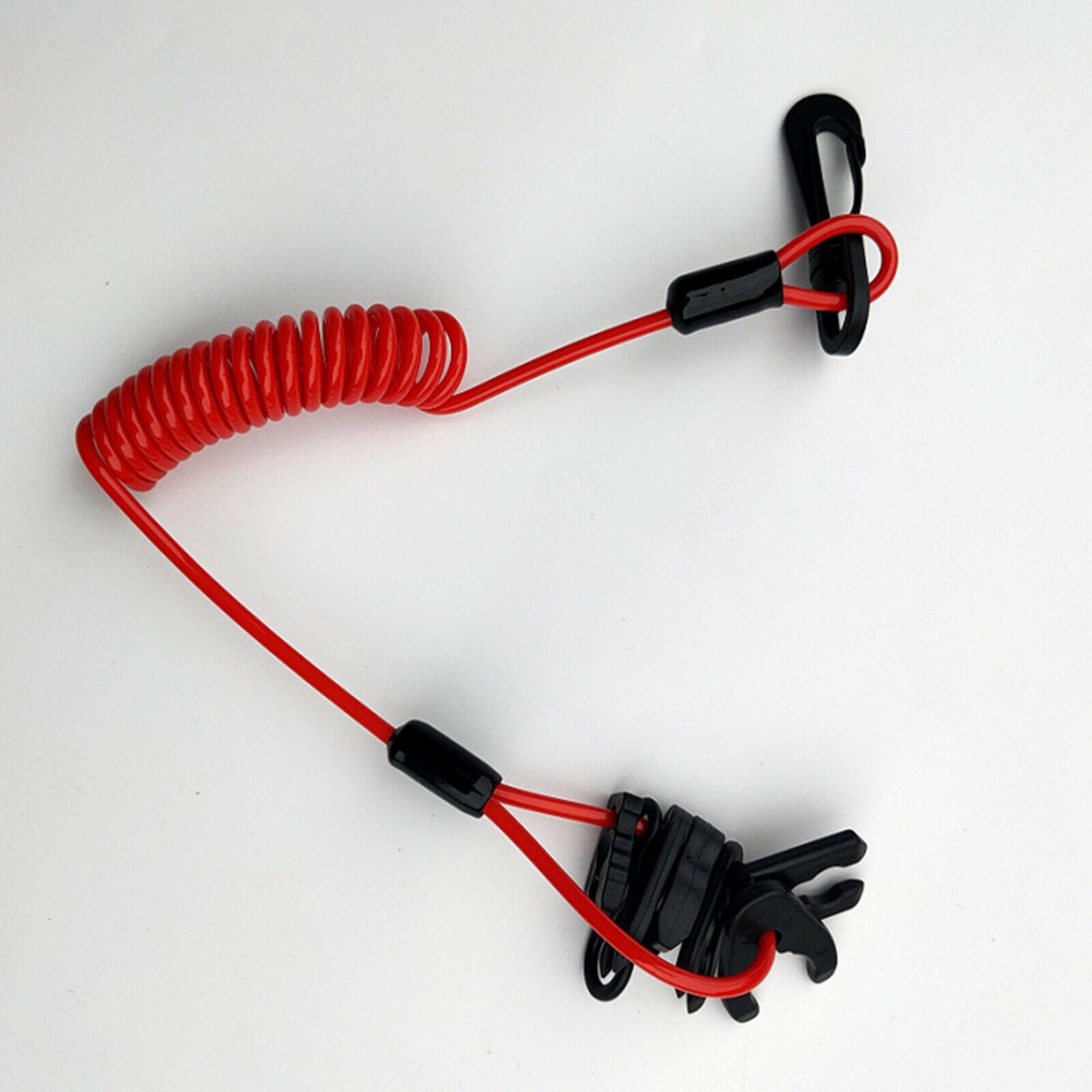Boat Kill Stop Switch Tether Lanyard 7 Keys Key Lanyard Clip For Yamaha Red