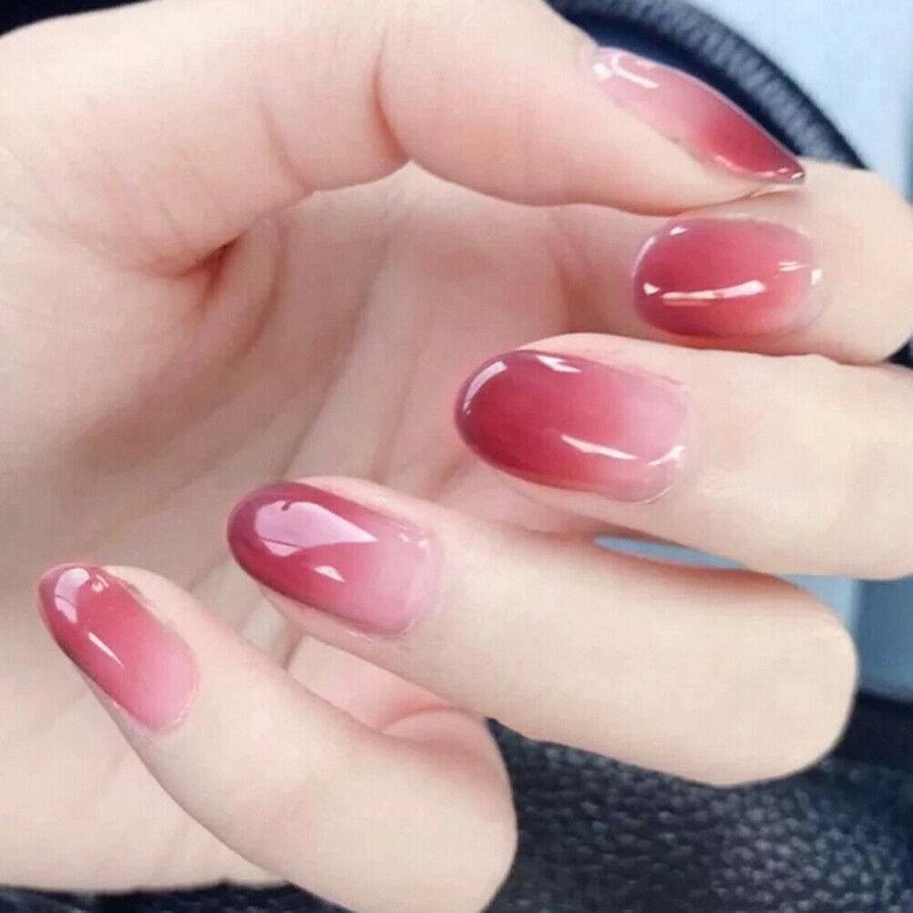 24Pcs Acrylic artificial design full size cover false beautiful nails art .l8