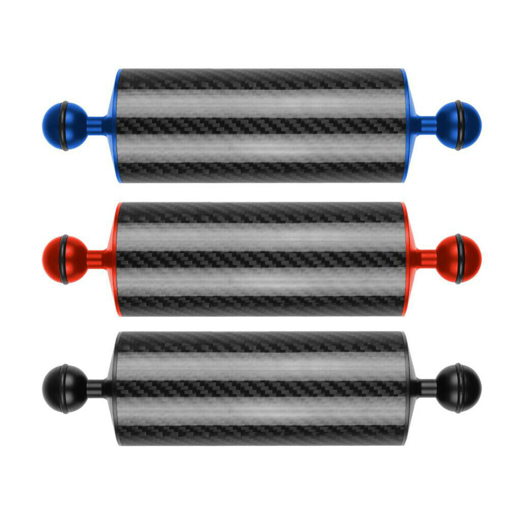 2xk 60mm Dia. 8" Carbon Fiber Dual Ball Arm for Buoyancy Underwater System