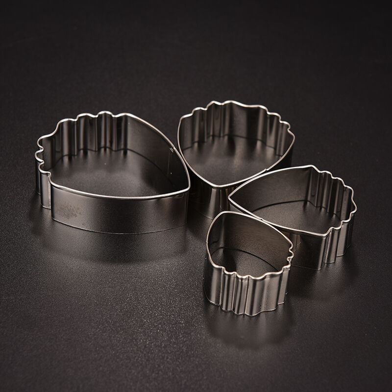 1Set Stainless Steel Peony Flower Fondant Cake Mold Cutter Craft Bake Petal DD