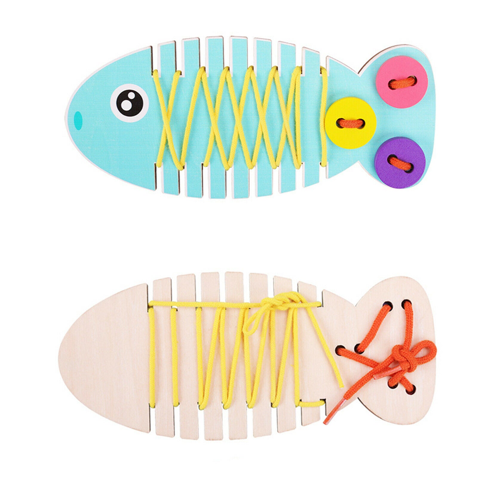 Threading Line Fish Educational Toys Threading Toys Teaching Aids Children