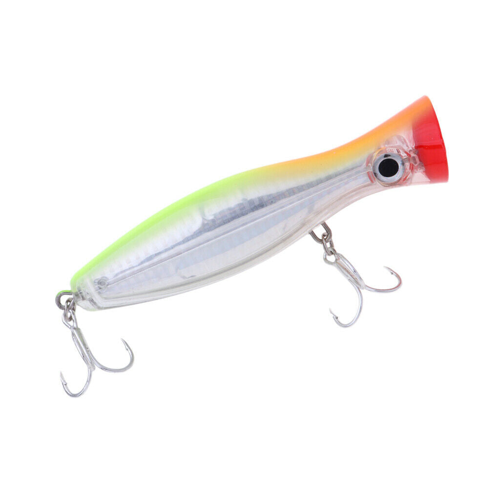 Prettyia   12cm / 4g   Popper   Fishing   Lure   Hard   Bait   Treble   Hooks