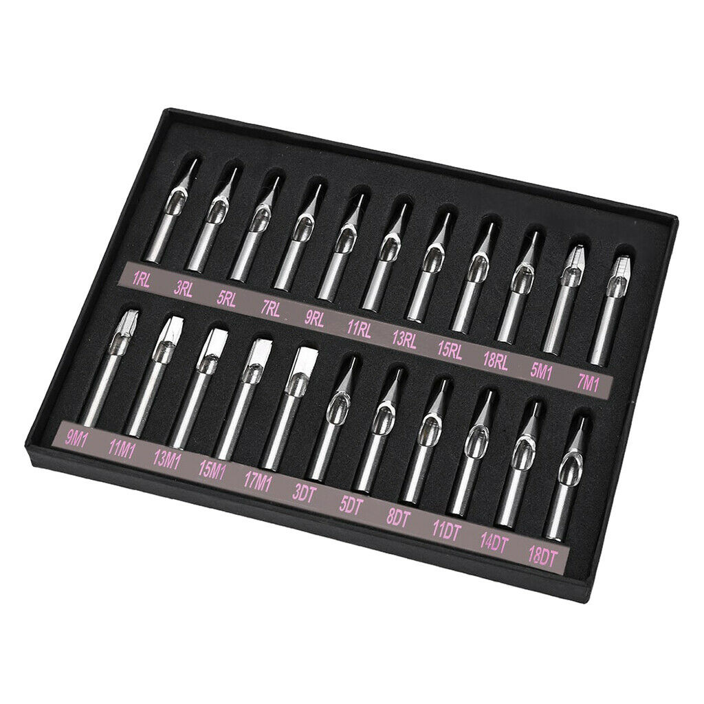 22 pcs tattoo nozzle tip needle tool