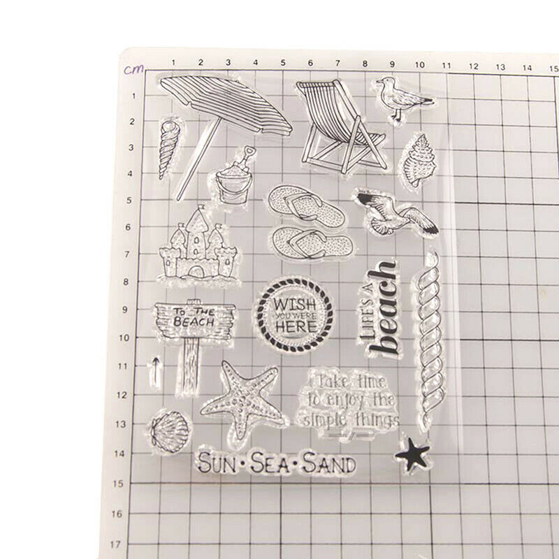 Clear stamps Sea Travel to beach rubber Silicone stamps Scrapbooking craf.l8