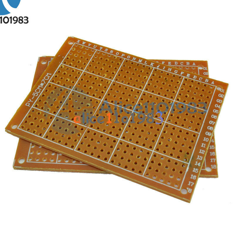 50Pcs 5 x 7 cm DIY Prototype Paper PCB fr4 Universal Board prototyping pcb kit