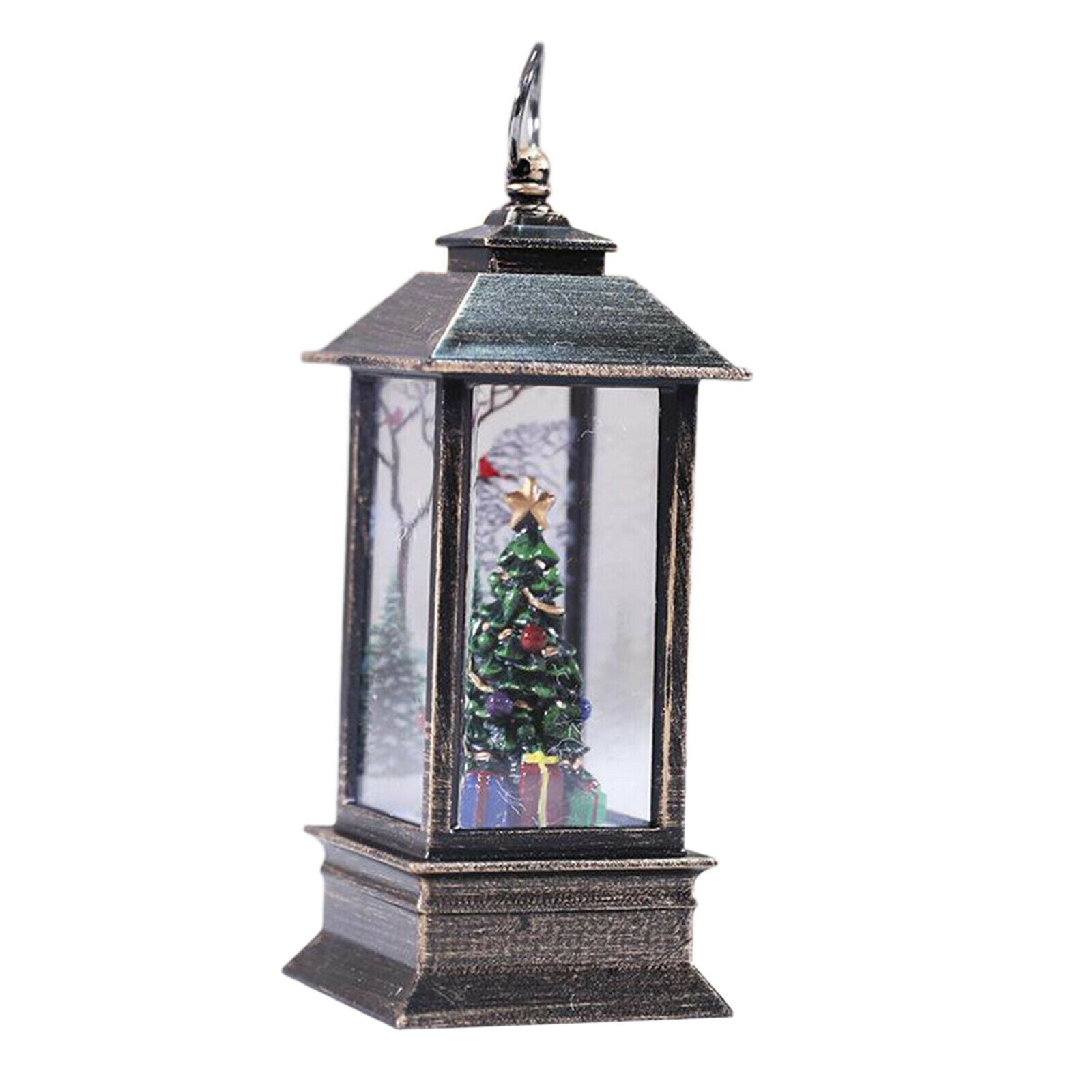 2PCS Outdoor Indoor Christmas Glow Lantern Family Xmas Hanging Bedroom LED Light