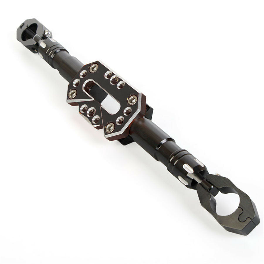 Motorcycle CNC Aluminum Alloy Balance Bar Length Free Stretch Black Solid Shaft