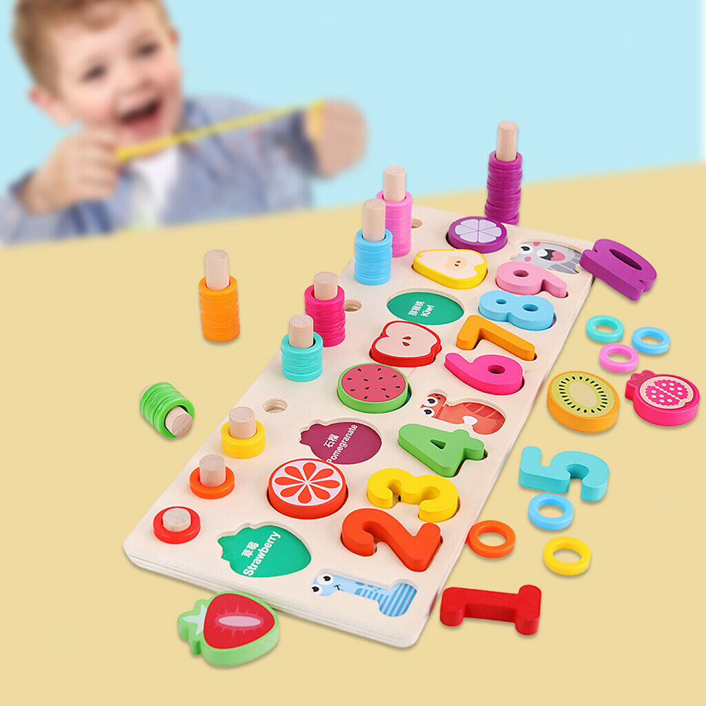 Educational Wooden Busy Board Toys Early Education Stacking Sorting toys