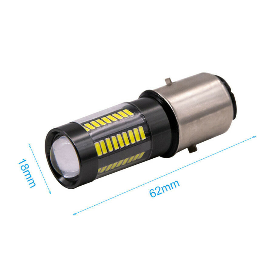 BA20D LED Hi/Lo Beam Headlight DRL Driving Light Bulb for CAR Motorcycle 6000K