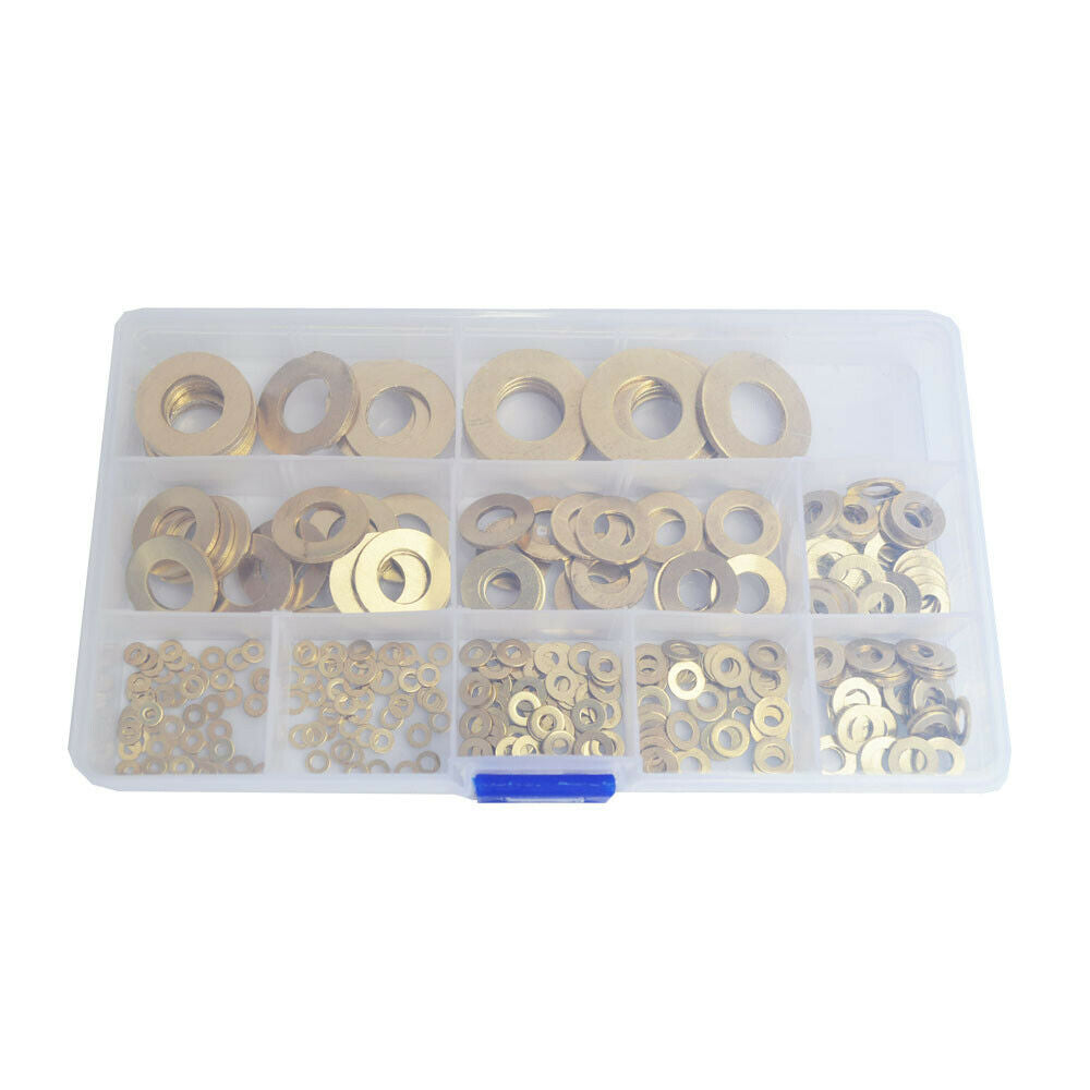 250Pcs Brass Flat Washer Brass Flat Washer Meson Pad M3 M4 M5 M6 M8 M10 Solid Br