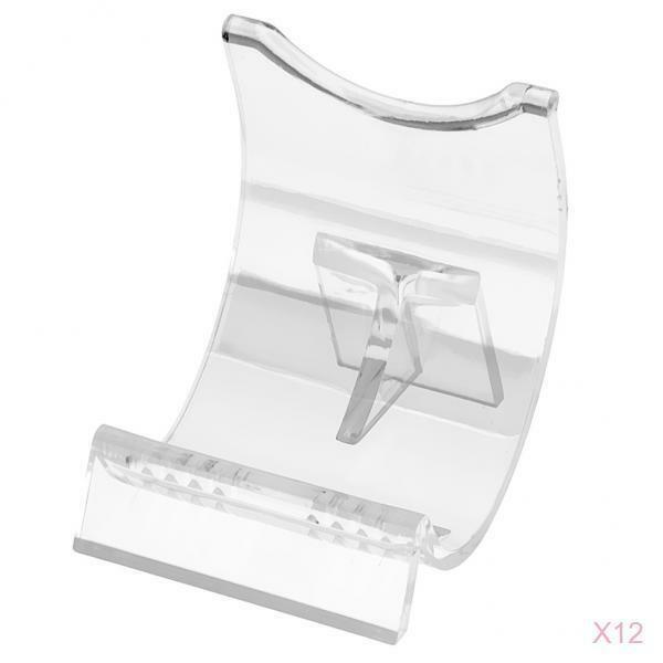 12PCS Lighter Display Stand Clear Acrylic Easel Holder for Lighters Fashion