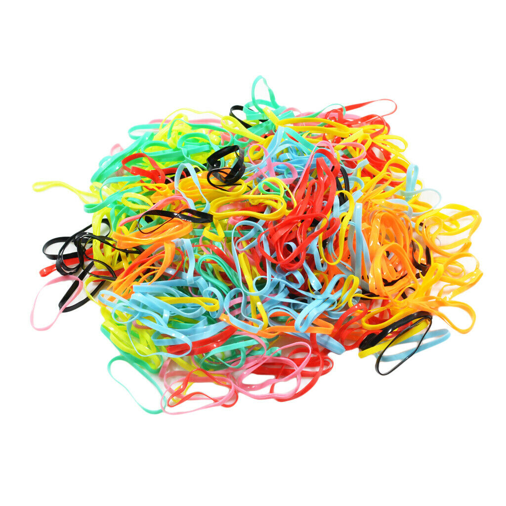 380-400x Mini Ponytail Holders Hair Elastic Ties Hair Elastic Elastic Bands