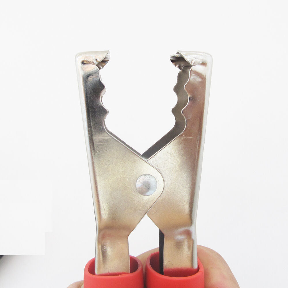 4pcs 140mm 200A Crocodile Car Battery Insulated Test Clip Clamp Nickel Plated