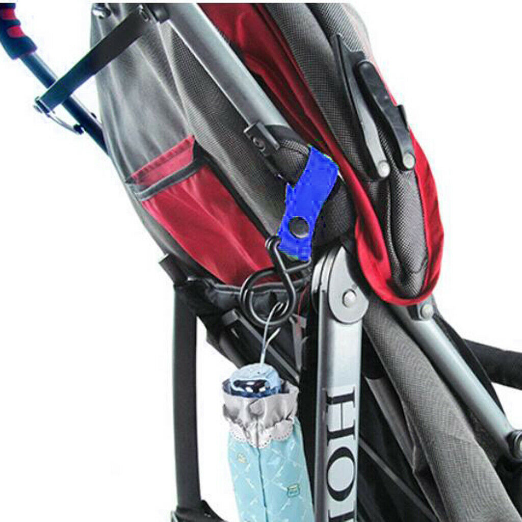 Pushchair Pram Pushchair Clip Hook Buckle Bag Holder Royal Blue