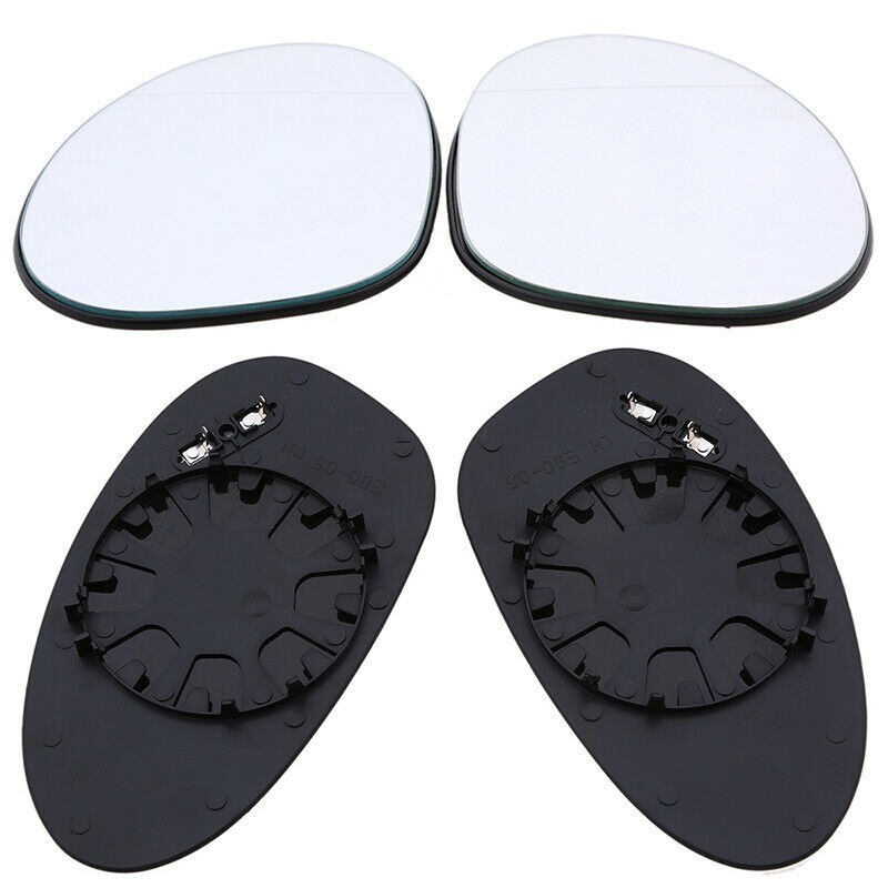 2Pcs Car Side Rear View Mirror Glasses White Heated For BMW E46  E81 E87 E88 M3
