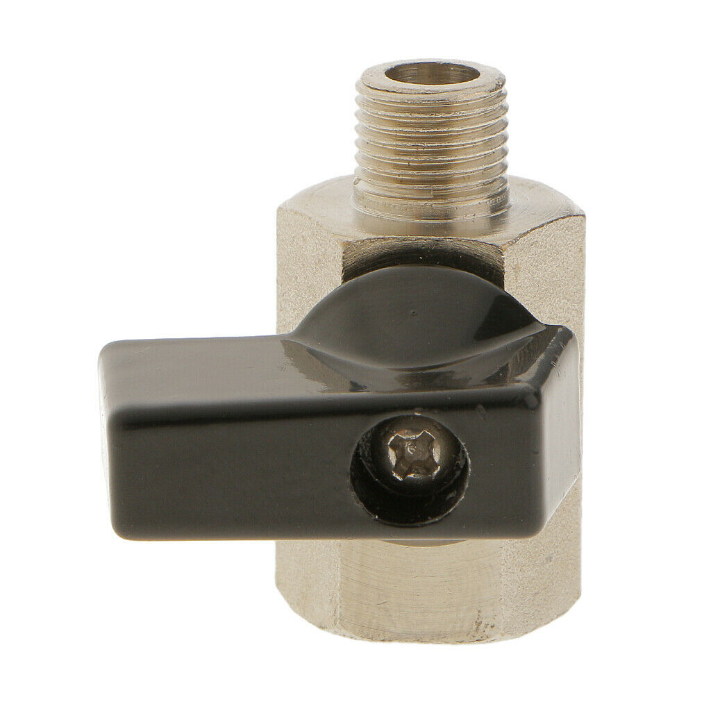 4Pcs 1/8" Female/Male NPT Brass Ball Valve Shut Off Switch Sand Blast