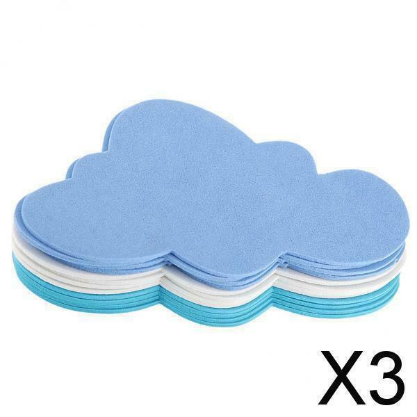 3X 12pcs Mixed Foam Clouds Shapes Kids Children Decooration Crafting DIY