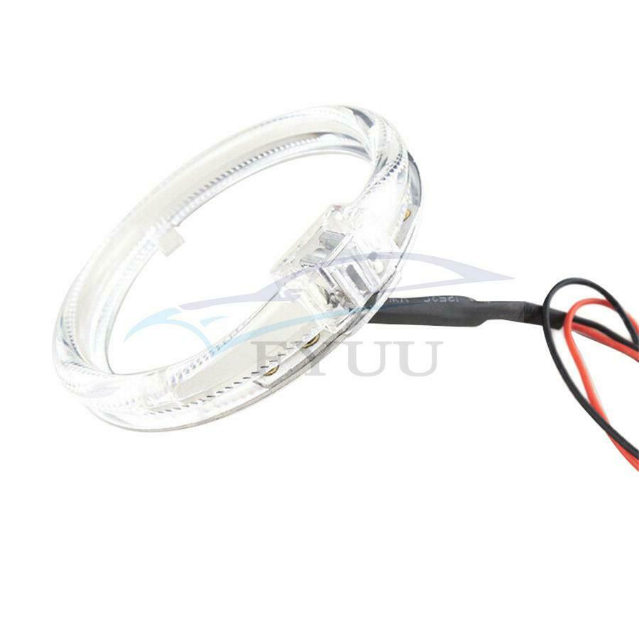 2pcs Red 2.5" LED Light Guide Angel Eyes Halo Rings for Car Headlights Retrofit