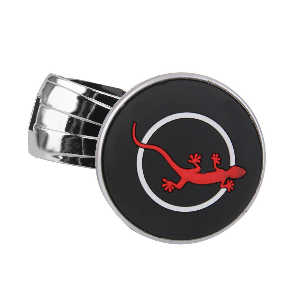 Rubber Power Knob Steering Wheel Grip Spinner Black Hand Aid Car