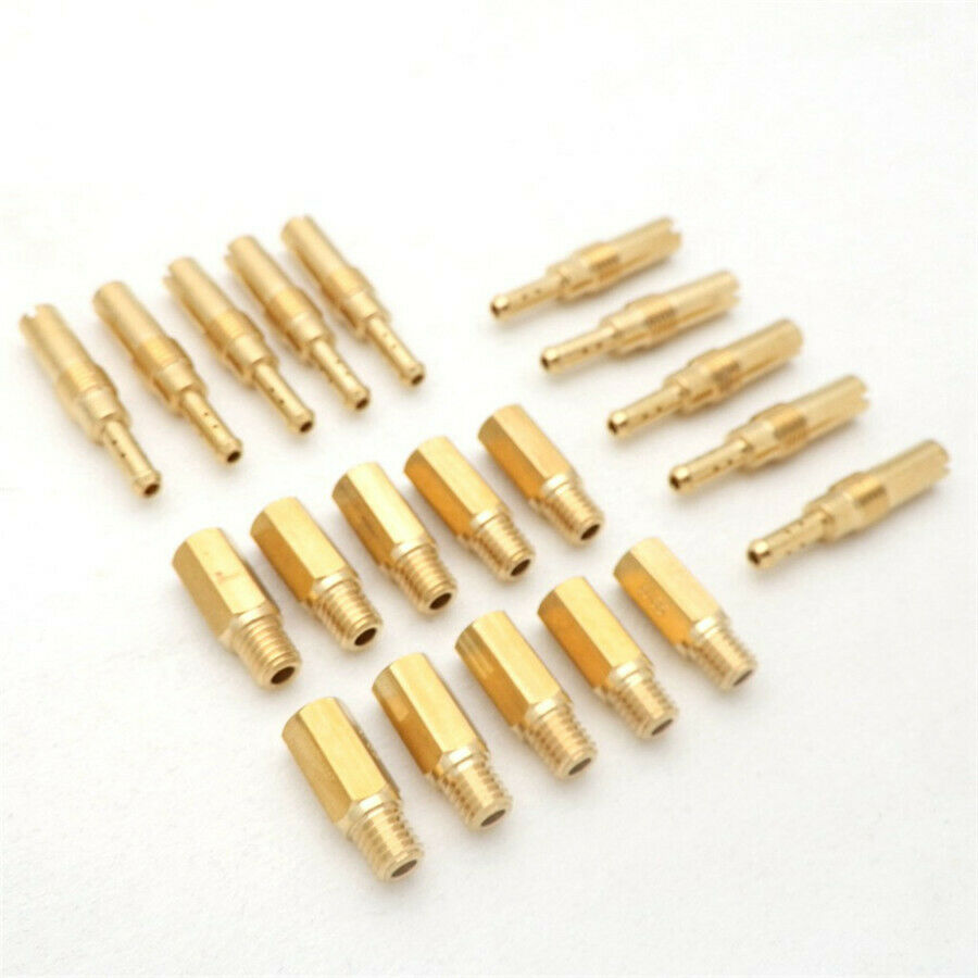 10Pcs Set Slow/Pilot Jet &10Pcs Carburetor Main Jet Kit