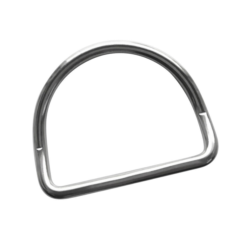 2X Anti-corrosion 316 Stainless Steel Scuba Bent D Ring for 50mm Webbing Belt