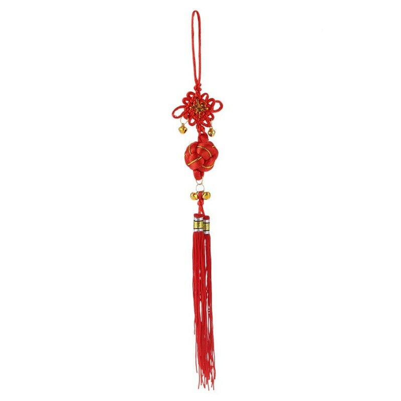Oriental Ball Chinese K Tassel Ornament with Bells W9V6