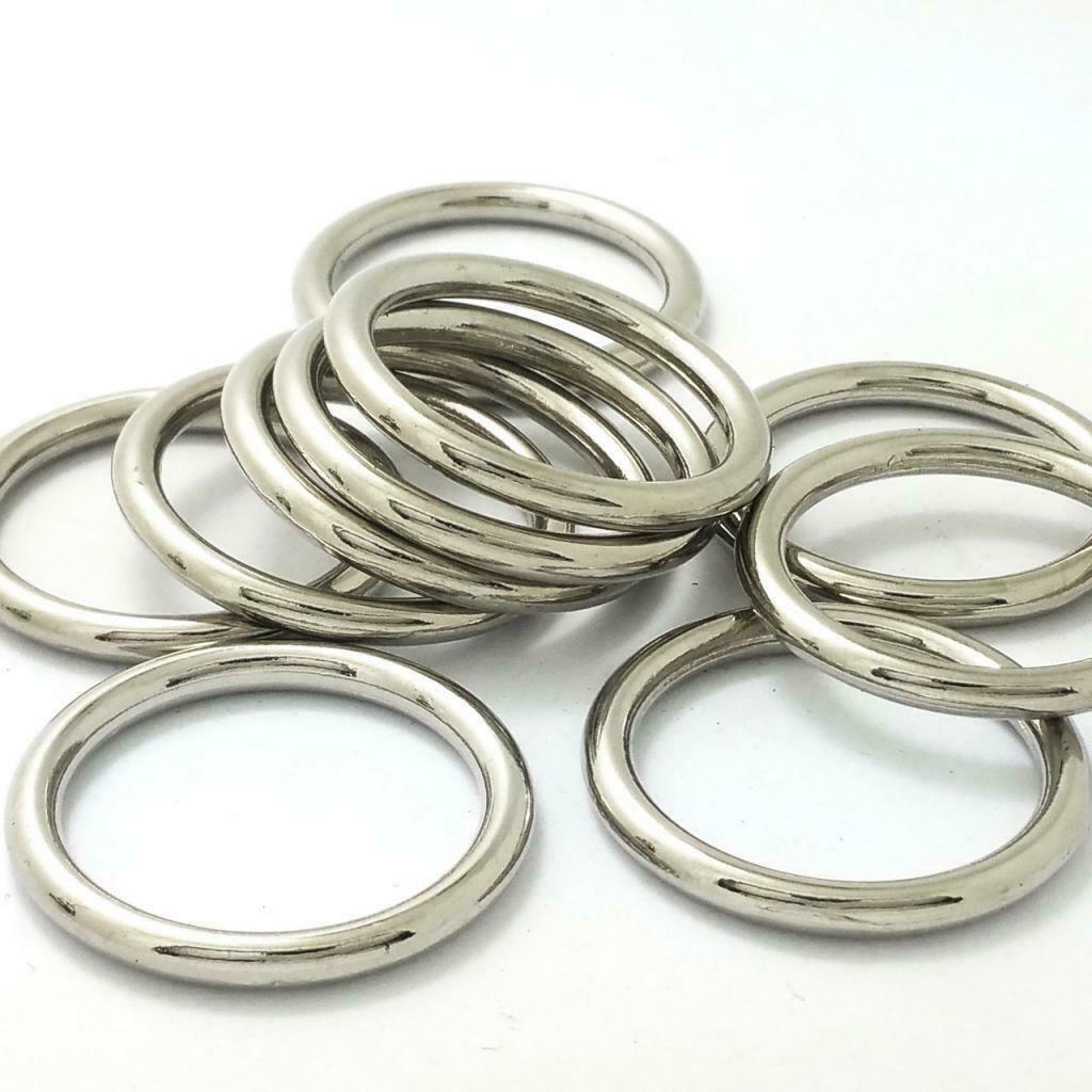 20pcs Generic Mental Buckle for Belt Handbag Strap Keeper Heart & O Shape