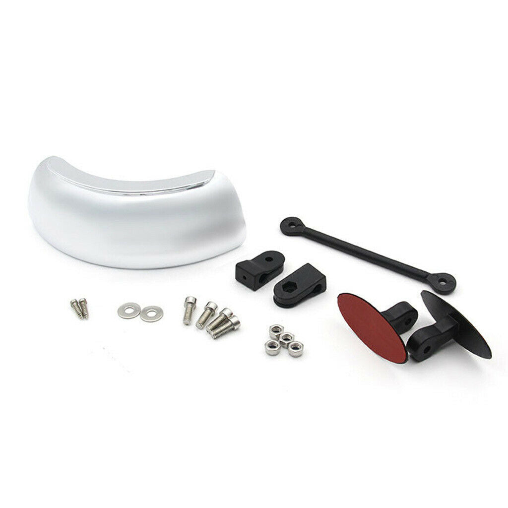 1x Universal Motorcycle Rear view blind spot Mirror 180° Wide Angle Convex