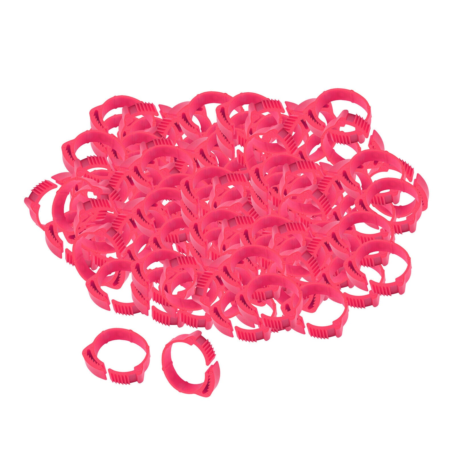 600x Chicken Leg Rings Duck Clip Adjustable Poultry Leg Bands for Farm