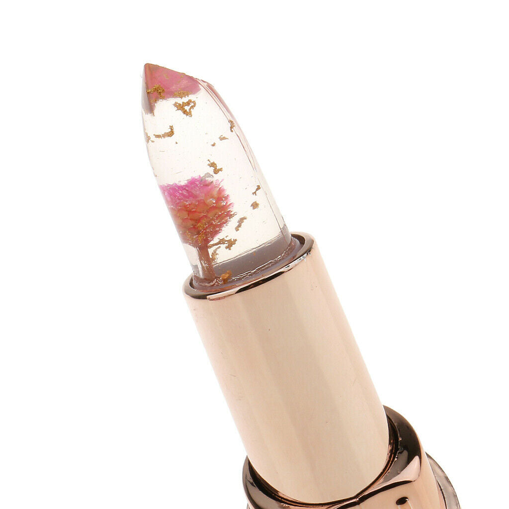 2x Flower Jelly Lip Stick Magic Color Temperature Changing Lipstick W Mirror